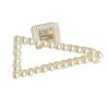 1pc geometric pearl bath grab clip for female going out horsetail clip for hair clip (D) view 1