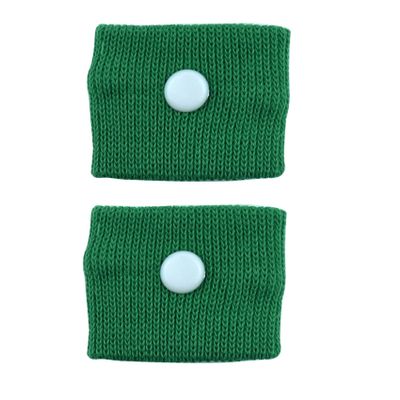 1 Pair Motion Sickness Wristbands, Natural Nausea Relief Bands for Kids &Adults, Anti-Nausea Wristbands, for Car Sea Sickness Travel Sickness Pregnancy Morning Sickness (Green)