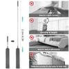 1 Set Gap Dust Cleaner Retractable Microfiber Gap Dust Brush Flexible Long Flat Gap Duster with Extendable Pole and Cloth Cover for Sofa Bed Furniture Bottom Ceiling Fan Blinds view 2