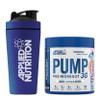 Applied Nutrition Pump 3G Pre Workout + 750ml Steel Protein Shaker - Energy, Focus & Performance (375g - 25 Servings) (Rainbow Unicorn) view 1