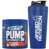 Applied Nutrition Pump Zero Pre Workout + 750ml Steel Protein Shaker - Zero Stim, Caffeine Free, Energy & Performance (375g - 25 Servings) (Fruit Burst) view 1