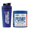 Applied Nutrition Pump 3G Pre Workout + 750ml Steel Protein Shaker - Energy, Focus & Performance (375g - 25 Servings) (Fruit Burst) view 1