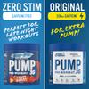 Applied Nutrition Pump Zero Pre Workout + 750ml Steel Protein Shaker - Zero Stim, Caffeine Free, Energy & Performance (375g - 25 Servings) (ICY Blue Raz) view 4