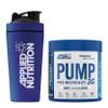 Applied Nutrition Pump 3G Pre Workout + 750ml Steel Protein Shaker - Energy, Focus & Performance (375g - 25 Servings) (ICY Blue Raz) view 1