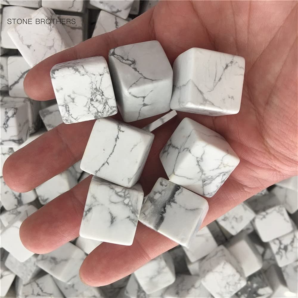 Health & Household 100g Natural Stone Mineral Crystal White Turquoise Quartz Gravel Healing DIY material Aquarium Stone Home Decoration Crafts (Color : 100g)