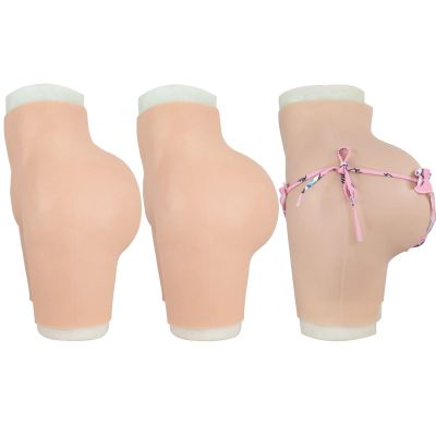 YUERUGOU Realistic Silicone Fake Vagina Hip Enhancer Full Silicone Panty Can be Inserted and Peed on for Crossdresser (S, color3 Wheat)