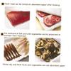 Meat Absorbent Pads, 100 Pcs White Meat Fish and Poultry Produce Tray Absorbent Pads for Kitchen and Shop view 3