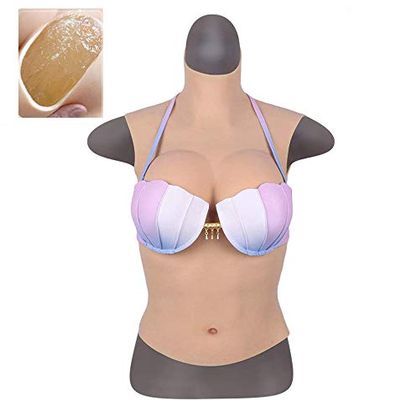 RAFCAR Silicone Breast Forms for Crossdressers - Prosthesis Silicone False Boobs - Artificial Fake Boobs - Realistic Wearable Artificial Breast - for Crossdressing Transvestite Cosplay Shemale