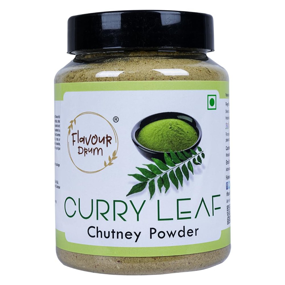 Flavour Drum Curry Leaf Chutney Powder, 200 g - Podi Healthy Fresh and Tasty