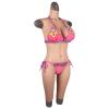 Artificial Fake Boobs - Silicone Breast Forms for Crossdressers - High Collar Design Silicone False Boobs - Silicone Breast G Cup Enhancement Fake Breasts for Crossdressing Transvestite Cosplay view 1