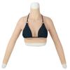 RAFCAR Artificial Fake Boobs - Silicone Breast Forms Half Body High Collar Fake Breasts - Prosthesis Silicone False Boobs with Arm - for Crossdressing Transvestite Cosplay Shemale view 4