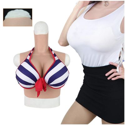 RAFCAR Silicone Breast Forms for Crossdressers - Artificial Fake Boobs - Silicone Breast H Cup Enhancement Fake Breasts - Realistic Wearable Artificial Breast - for Crossdressing Transvestite Cosplay