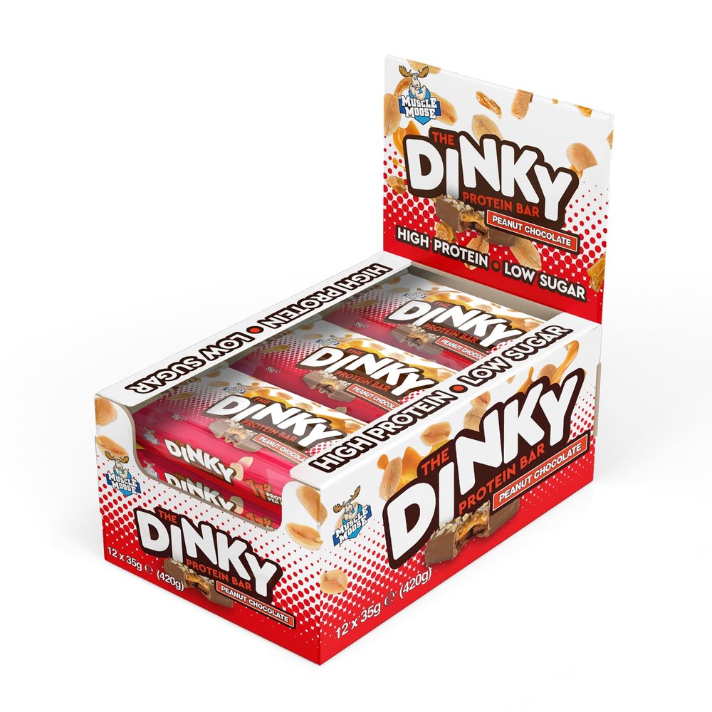 Muscle Moose The Dinky Protein Bar 12 x 35g - Peanut Chocolate