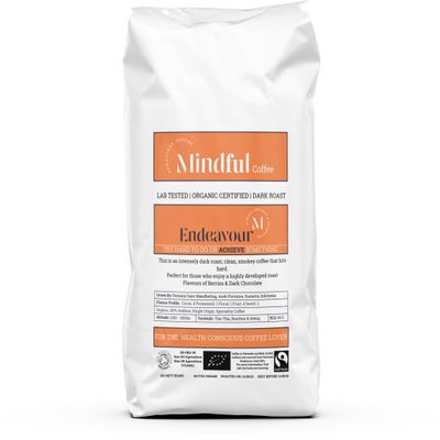 Mindful Coffee - Endeavour | Dark Roast | Mycotoxin Free - Lab Tested | Freshly Roasted (Ground for Aeropress, 1kg)