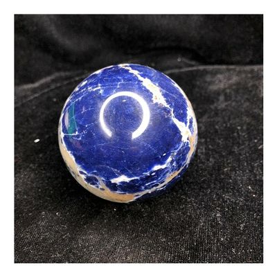 WGPHD Health & Household Natural Blue Sodalite Quartz Crystal Sphere Healing Ball Chakra Stone (Size : 40mm)