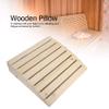 EVTSCAN Portable Wood Sauna Headrest, Smooth and Free of Burrs, Ergonomic Comfortable Posture Headrest Pillow for Fully Relax Sauna, Keep Your Sauna Benches Cleaner view 2