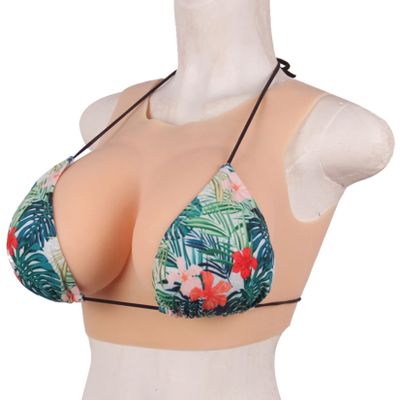 RAFCAR Silicone Breastplate Silicone Filled Silicone Filled Z Cup Breastplate Artificial Prosthesis Crossdressers Silicone Crossdressing Crossdressers Elastic Faux Breastplate