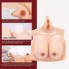 RAFCAR Silicone Breastplate Silicone Filled Silicone Filled Z Cup Breastplate Artificial Prosthesis Crossdressers Silicone Crossdressing Crossdressers Elastic Faux Breastplate view 3