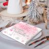 Baby Its Cold Outside Baby Shower Decorations-40Pcs Pink Baby Shower Napkins Winter Wonderland Snowflake Frozen Paper Napkins Baby Its Cold Outside Party Supplies for Girl (Pink) view 4