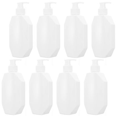 FRCOLOR 8pcs Travel-sized Shampoo Bottles Lotion Pump Bottles Empty Body Wash Dispenser Refillable