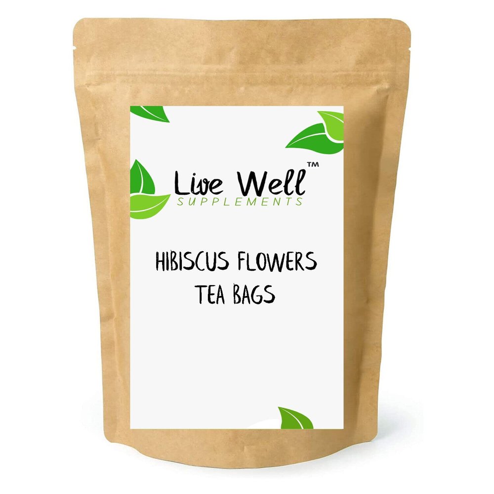 Hibiscus Herbal Tea Bags (Unbleached Tea Bags) Premium Quality! FREE P&P (50 Tea Bags)