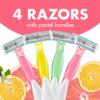 BIC Soleil 4 Escape Scented Women's Disposable Razors, 4 Blades, Comfortable Shave, Citrus Scented Handle Shaving Razors for Women, 4 Count view 4