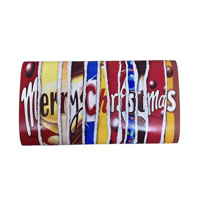 Christmas chocolate wrapper with bar (bar included)