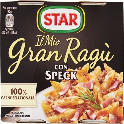 8 x Il mio Gran ragu Star bacon tomato sauce, 2 x 180 g sauce with bacon tomato soup