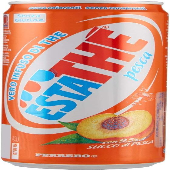 48 x Ferrero Iced Tea Peach The Pesca Tin 330 ml ESTATHE Tea the Refreshing