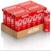 48 x Coca Cola Original Mini Tins, Carbonated Drink, 150 ml, Soft Drink view 1