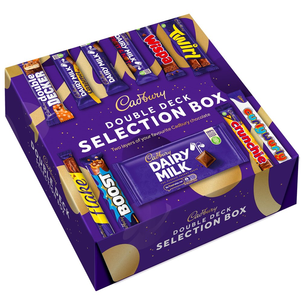 Cadbury Double Deck Choclate Bar Selection Gift Box, 524.5grams