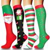 4 Pairs Copper Compression Socks for Women & Men Circulation 15-20 mmHg - Best Support for Nurses, Running view 1