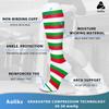 4 Pairs Copper Compression Socks for Women & Men Circulation 15-20 mmHg - Best Support for Nurses, Running view 4