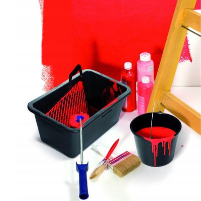 Plastic Bucket Black Heavy Duty Standard Builders Equestrian Plastic Storage Bucket With Strong Handle & Spout for Food Storage, Garden, Cleaning, Kitchen- Versatile Colourful - Black 5L (5)