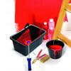 Plastic Bucket Black Heavy Duty Standard Builders Equestrian Plastic Storage Bucket With Strong Handle & Spout for Food Storage, Garden, Cleaning, Kitchen- Versatile  Colourful - Black 5L (5) view 1