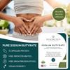 Sodium Butyrate | Highest Strength 780mg Butyric Acid | Postbiotics Supplements for Gut & Digestive Health with Delayed Release Capsules | 90 Vegan Capsules | Made in UK view 2