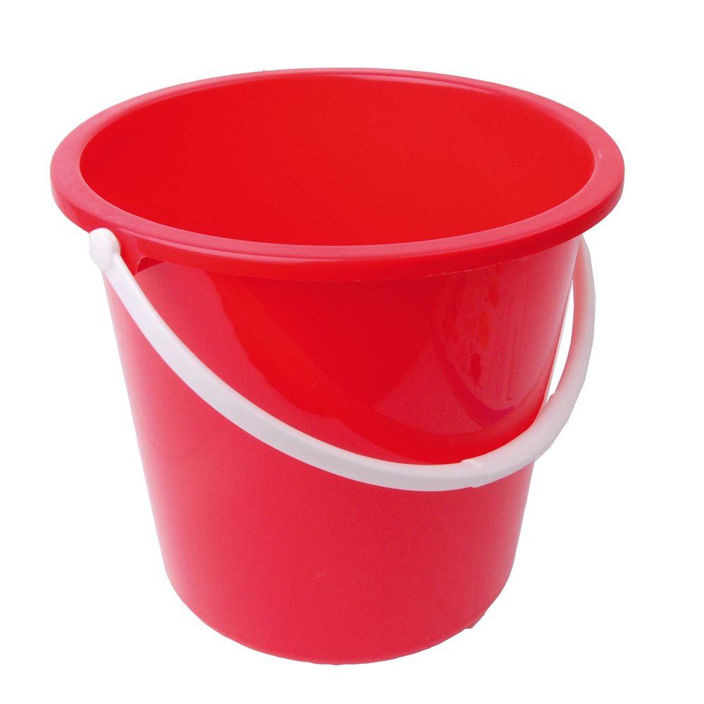 10 Ltr Good Value Basic Homeware Bucket (3) - Red