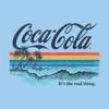 All+Every Coca Cola Delicious and Refreshing Ocean Waves Men's T-Shirt Sky Blue view 2