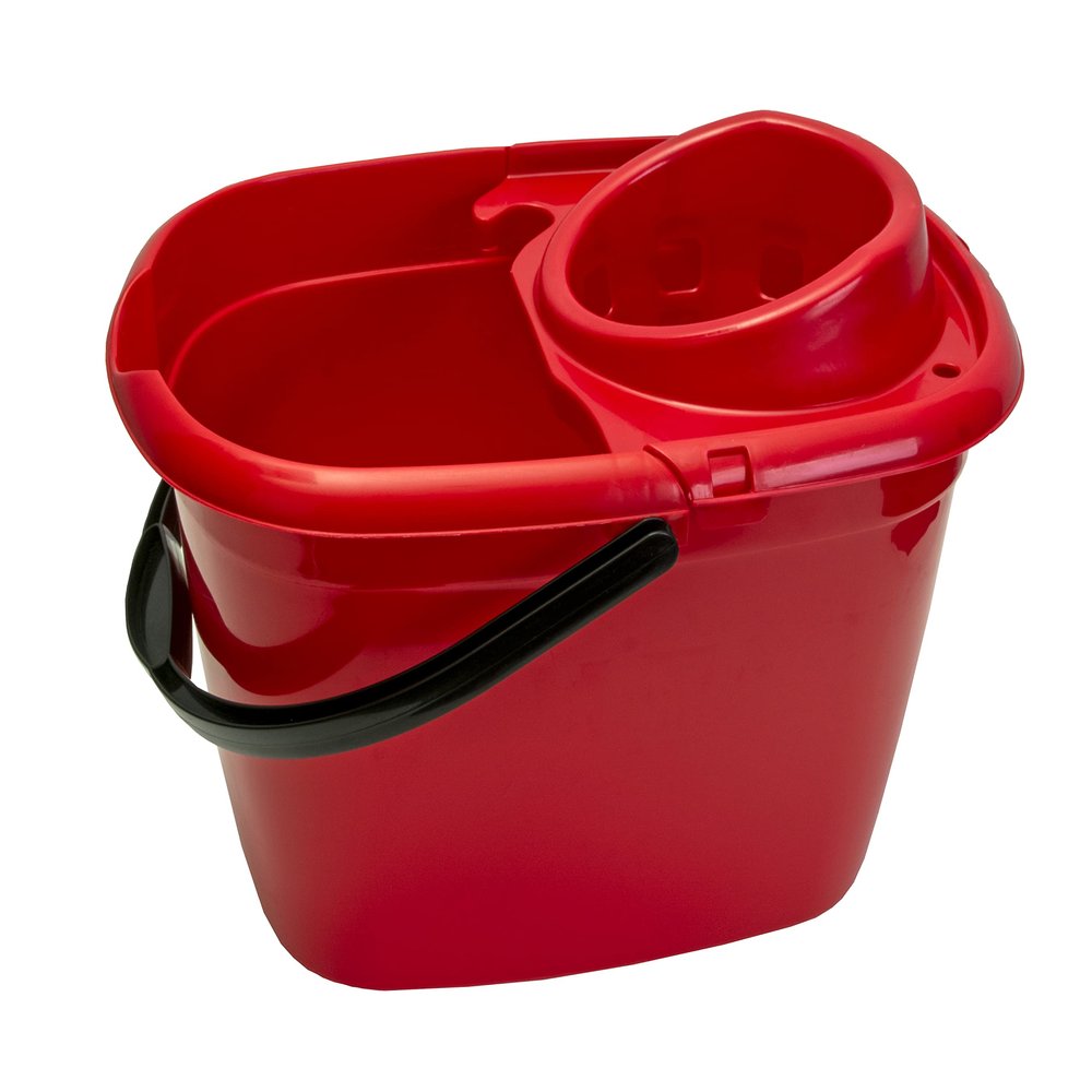 14 Ltr Great British Bucket & Wringer - Red