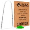 OCBA Tongue Scraper for Oral Health Natural Silver Tongue Cleaner Rustproof Use After Toothbrush for Fresh Breath Stainless Steel (1 Pack) (1 Pack) view 1