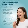OCBA Tongue Scraper for Oral Health Natural Silver Tongue Cleaner Rustproof Use After Toothbrush for Fresh Breath Stainless Steel (1 Pack) (1 Pack) view 3
