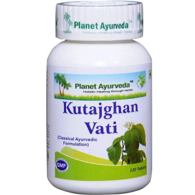 QRA Planet Ayurveda Kutajghan Vati Tablets - 120 Tablets (Pack of 2)