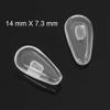 10 Pairs Push in,Screw Fit Nose Pads for Glass Sunglass, Spectacles Anti-Slip Soft Silicone Optical Eyeglasses Pads Accessories Replacement (Push Fit) view 2
