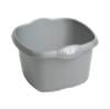 Elegant Multipurpose Plastic Bowl Washing Up Bowl Mixing Bowl Washing Basin Bowl Sink Tidy Organiser Wash Tub Space saving For Home Kitchen Outdoor Camping Caravan (Silver, 32 CM Square)