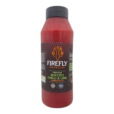 Firefly BBQ Peruvian Rocoto Sweet Chilli & Lime Sauce - Authentic Flavours of Peru 1 Litre