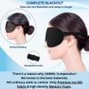 100% Blackout Sleep Mask for Women & Men - Eye Mask - Zero Eye Pressure Eye Mask for Sleeping - Eyelash & Eye Movement Friendly Sleeping Mask with Adjustable Strap - Premium Sleep Mask for Travel view 2