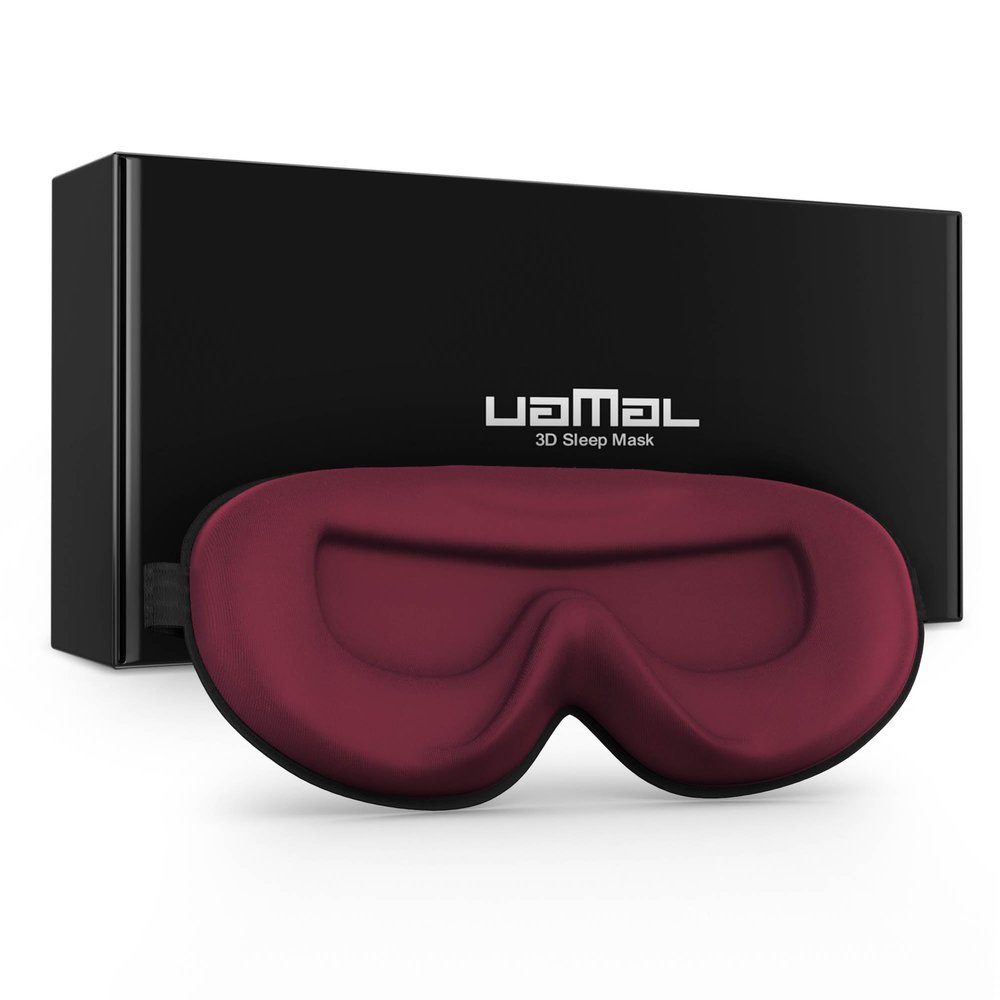 100% Blackout Sleep Mask for Women & Men - Eye Mask - Zero Eye Pressure Eye Mask for Sleeping - Eyelash & Eye Movement Friendly Sleeping Mask with Adjustable Strap - Premium Sleep Mask for Travel