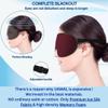 100% Blackout Sleep Mask for Women & Men - Eye Mask - Zero Eye Pressure Eye Mask for Sleeping - Eyelash & Eye Movement Friendly Sleeping Mask with Adjustable Strap - Premium Sleep Mask for Travel view 3