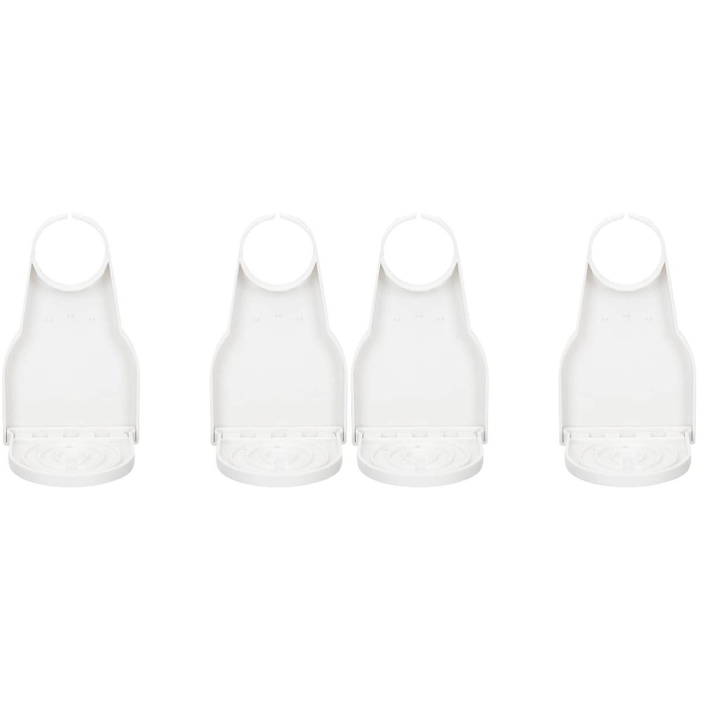 Cabilock 4 Pcs Laundry Detergent Cup Holder Cup Holders Laundry Detergent Cap Holder Cup Dispenser Cup Holder Tray Plastic Pallets Plastic Detergent Drip Catchers Fold Cover Frame White