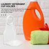 Cabilock 4 Pcs Laundry Detergent Cup Holder Cup Holders Laundry Detergent Cap Holder Cup Dispenser Cup Holder Tray Plastic Pallets Plastic Detergent Drip Catchers Fold Cover Frame White view 4